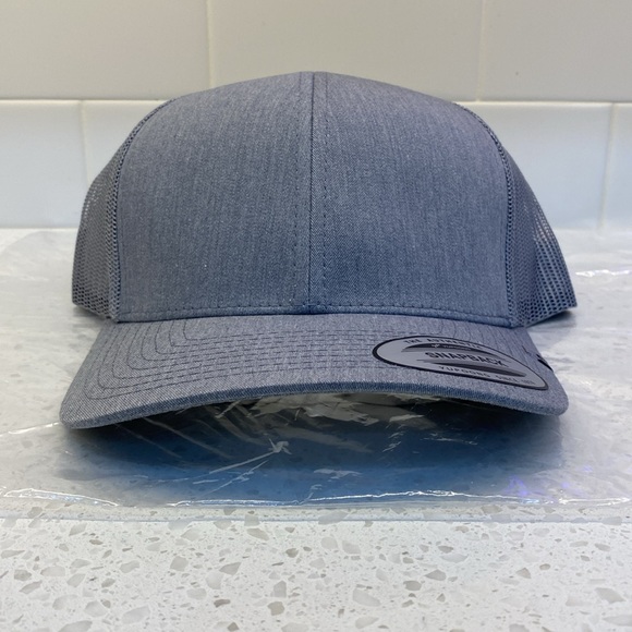 Travis Mathew (Rare Blank) Grey Trucker Cap, Ready for Customization. - Picture 6 of 6